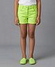 Tiny Girl Denim Knit Soild Shorts - Green