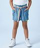 Tiny Girl Denim Woven Washed Shorts With Belt - Light Blue