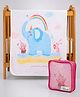 Little Surprise Box Elephant & Rainbow Infant Blanket-Cream