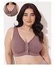 Zelena 92% Modal 8% Spandex Knit Solid Maternity Bra With Front Open Nursing Access - Coco