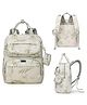 Winnies Premium Maternity & Baby Diaper Backpack with Insulated Bottle Pockets - White/Green