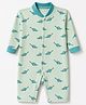 Junior Star Full Sleeves Dinosaurs Printed Romper - Blue