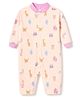 Junior Star Full Sleeves Animal Printed Romper - Peach