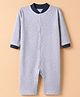 Junior Star Full Sleeves Polka Dots Printed Romper - White