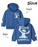 Bonfino Disney 100% Cotton Fleece Knit Full Sleeves Sweatshirts with Front and Back Stitch Print - Navy Blue