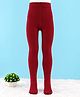 Cute Walk by Babyhug Knit Anti Bacterial Solid Tights - Maroon
