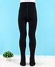Cute Walk by Babyhug Cotton Knit Anti Bacterial Full Length Solid Tights - Black