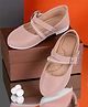 Freeplay Stones Embellished Buckle Closure Mary Jane  Ballerinas - Pink