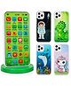 AKN TOYS Educational Mobile Phone Toy for Kids with Type-C Rechargeable Battery - Musical Learning Smartphone with 28 Functions, English & Hindi - PACK OF -1