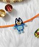 Krisha's KALACAREE Bluey magnetic rakhi  -blue
