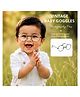 Babliss Vintage Round Transparent Baby Goggles Photography Prop | Pack of 1 | Black