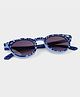 Dukiekooky Abstract Designed UV Protected Wayfarer Sunglasses - Navy Blue