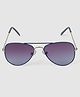 Dukiekooky Solid UV Protected Aviator Rimmed Sunglasses - Blue