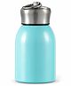 New Pinch Plain Mini Stainless Steel Vacuum Insulated Water Bottle, 300ml, Leakproof, Hot and Cold, with Keyring Cap (BLUE)
