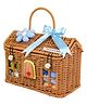 Little Surprise Box 15 pcs Blessed Home cane basket Newborn Hamper 0-6 months - Blue