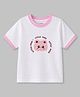 Kidbea Cotton Knit Half Sleeves Dinosaur Printed Tee - White