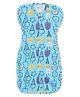 The Boo Boo Club Cotton Arms Up Sleeping Swaddle Pod For Baby - Blue