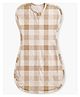 Cocoon Care Bamboo Knitted Arms Up Sleeping Swaddle Pod For Baby -Brown