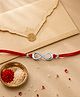 Olivlife LIFE 925 Sterling Silver Heart Infinity Rakhi For Brother