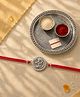 Olivlife LIFE 925 Sterling Silver Om Rakhi For Brother