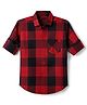 Radutu Cotton Woven Checks Shirt with Full Sleeves in Maroon for 2-3 Years
