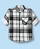 Radutu Cotton Woven Checks Shirt with Full Sleeves in Sea Green for 2-3 Years