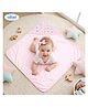 Bubzii Baby Wrapping Sheet Towel & Wrappers Home Baby Hooded Bath Towel Baby Super Soft Absorbent 2 Layers - Pink