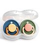 Tutots Silicone Pacifier Pack of 2 with Sterilizable Case| BPA Free Orthodontic Soother Soother