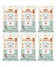 tutots Ultra thick Aqua Baby Wipes with Tangelo and Lemon Blossom - Pack of 6