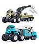MANAKI ENTERPRISE 1:43 Airport Ladder & Food Lighting Truck Metal Toys Alloy Diecast Truck Set Toy, Diecast Miniature Car Model (Pack Of 2) - Assorted Color