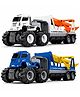 MANAKI ENTERPRISE1:43 4WD Diecast Alloy Double-Deck Transportation Big Truck With Friction Powered Miniature Car Vehicle Toy for Kids, Boys and Girls (2 Color Truck = Sent Any 1)