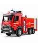 MANAKI ENTERPRISE Friction Powered Fire Truck Toy for Kids 1:16 City Rescue Vehicle with Lights, Sounds & Real Water Spray | Diecast Fire Engine Toy for Boys & Girls