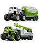 MANAKI ENTERPRISE 1:43 City Sanitation Truck Metal Toys Alloy Diecast Truck Set Toy, Diecast Miniature Car Model for Boys Best Gift Truck - Green