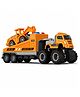 MANAKI ENTERPRISE 1:43 4WD Diecast Alloy Engineering Excavator Truck Toys with Friction Powered Miniature Car Vehicle Toy for Kids, Boys and Girls - Yellow