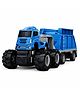 MANAKI ENTERPRISE 1:43 4WD Diecast Alloy Space Transport Trailer Truck Toys with Friction Powered Miniature Car Vehicle Toy for Kids, Boys and Girls - Blue