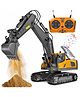 MANAKI ENTERPRISE RC Excavator JCB Toy 11 Channel RC 1:20 Scale 2.4Ghz Construction Vehicles with Metal Shovel 680 Degree Rotation Lights & Sounds for Kids - Yellow