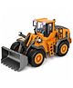 MANAKI ENTERPRISE Rc Bulldozer Toys Remote Control Bulldozer Construction Vehicles Trucks Toys for Boys Kids Metal Remote Control Electric Tractor Loader with Light and Sound Toy - Yellow