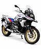 MANAKI ENTERPRISE Compatible for Big B-m-w R1250GS Motorcycle DieCast Model, Suspension and Hand Free Roller, Toy Motorcycle Collection with Music Lighting Toy for Kids - White