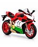 MANAKI ENTERPRISE 1:10 Ducati Corse Alloy Diecast Motorcycle Model, 1:10 Scale, Racing Sports Replica, Collectible with Detailed Design - Red