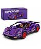 MANAKI ENTERPRISE 0 1:18 Scale Racing Pull-Back Supercar Building Blocks Set | Car Model Kit with Gold Sport Rims | DIY Construction Toy, Compatible with Major Bricks, Ideal Gift for Kids