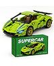 MANAKI ENTERPRISE 1:18 Scale Racing Pull-Back Supercar Building Blocks Set | Car Model Kit with Gold Sport Rims | DIY Construction Toy, Compatible with Major Bricks, Ideal Gift for Kids
