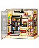 MANAKI ENTERPRISE DIY Mini Convenience Store Miniature Dollhouse Kit with LED Lighting, Easy Assembly, Home Dcor