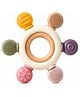 MANAKI ENTERPRISE Silicone Baby Teether BPA-Free Teething Toy for 3+ Months, Soft Chewable Teether for Babies , Rattle for Gum & Teeth Relief