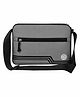 PB Pearlbags Premium Water-Resistant Polyester Cross Body Messenger Sling Bag -Grey