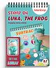 Brainloop Stamp On Luna, The Frog Sticker Stamp Activity Pad - 100 Stickers, 10 Activity Pages, 1 Collectible Stamp Toy, Mess-Free Learning Activity