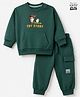 Bonfino Disney 100% Cotton Terry Full Sleeves T-Shirt and Pant with Woody and Buzz Lightyear Print - Green