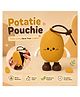 Elecart Cute Potato Silicone Coin Purse for Girls | Mini Portable Wrist Pouch with Keychain | Small Zipper Storage Bag for Coins, Earbuds, Lipstick, Keys, Cards | Travel, School, Backpack & Handbag