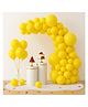 Flick In 100 Pcs Yellow Metallic Balloons for Birthday Decoration, Baby Shower, Wedding & Party Supplies (Pack of 100)