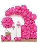 Flick In 100 Pcs Pink Metallic Balloons for Birthday Decoration, Baby Shower, Wedding & Party Supplies (Pack of 100)