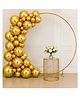 Flick In 100 Pcs Gold Metallic Balloons for Birthday Decoration, Baby Shower & Party Supplies (Pack of 100)